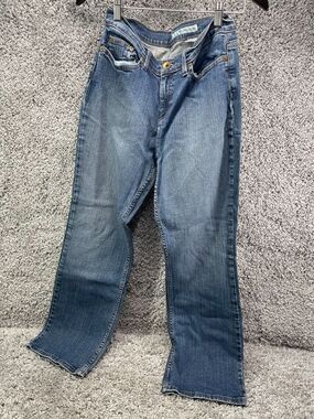 DKNY Soho Jean Womens Straight Jeans Blue Size 10S Denim Light Wash